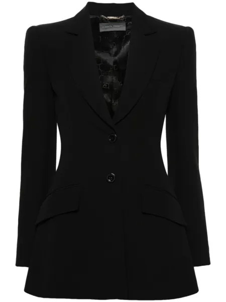 Alberta Ferretti пиджак с заостренными лацканами, черный
