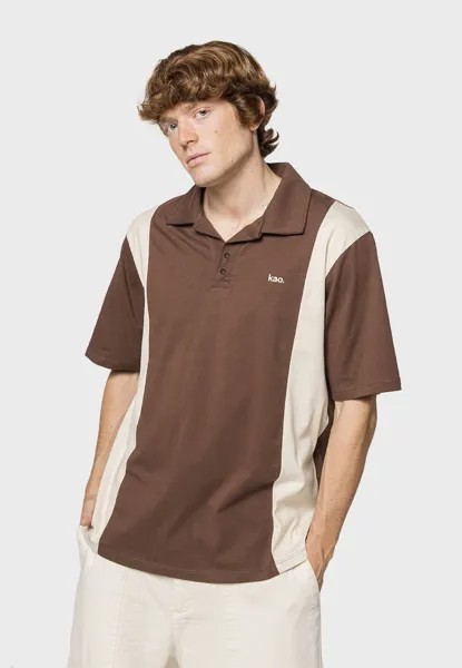 Рубашка-поло LEROY UNISEX Kaotiko, коричневый