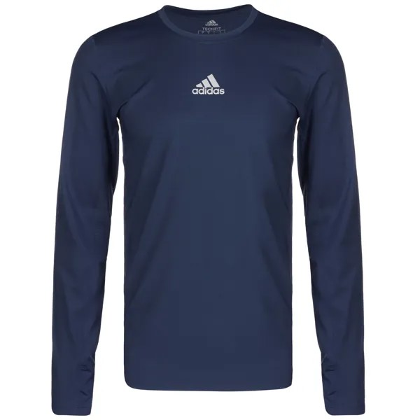 Лонгслив adidas Performance Techfit, темно синий