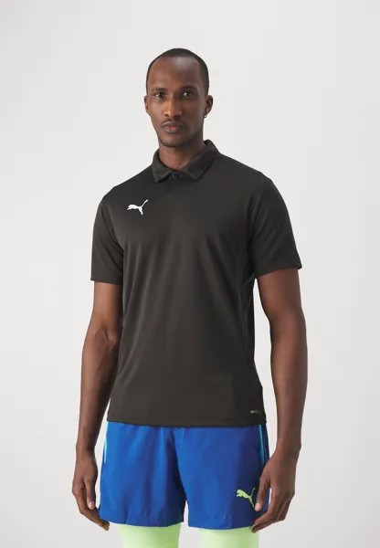 Рубашка-поло Teamgoal Puma, цвет black/white/flat dark gray