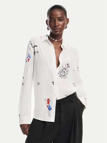 Рубашка стандартного кроя Desigual, белый