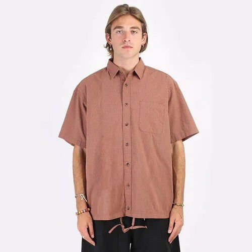 Рубашка FrizmWORKS, Checked String Half Shirt, размер M, оранжевый
