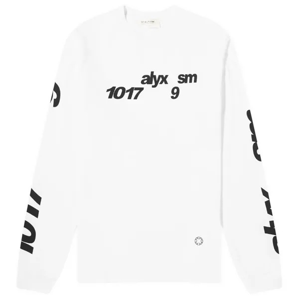 Лонгслив 1017 Alyx 9Sm Long Sleeve Logo T-Shirt, белый