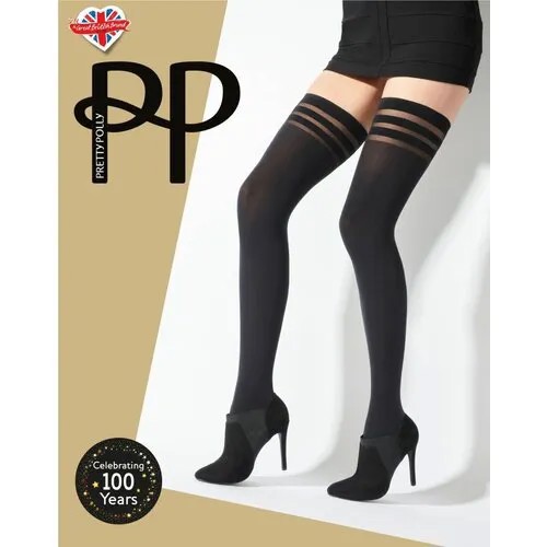 Чулки Pretty Polly, 80 den, размер S-L, черный