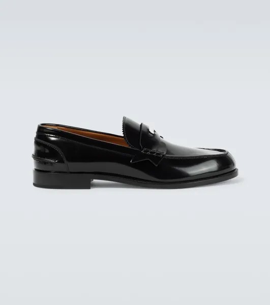 Кожаные лоферы Penny Christian Louboutin, черный