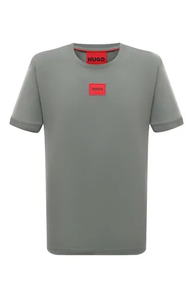 Хлопковая футболка HUGO