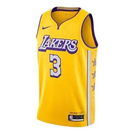 Майка Nike x NBA SW 19-20 City Edition Swingman Jersey 'Anthony Davis 3', желтый