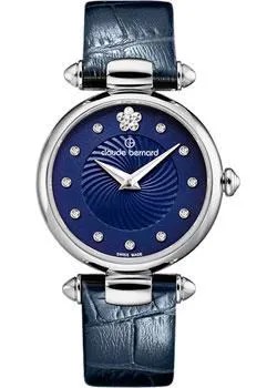 Швейцарские наручные  женские часы Claude Bernard 20501-3BUIFN2. Коллекция Dress code