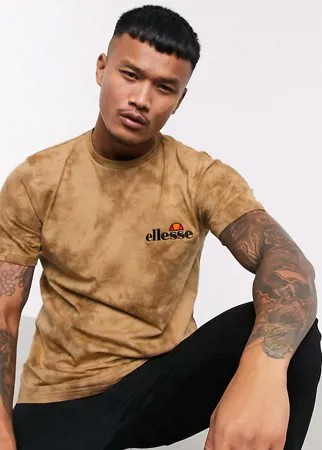 Светло-бежевая футболка с принтом тай-дай ellesse эксклюзивно для ASOS-Светло-бежевый