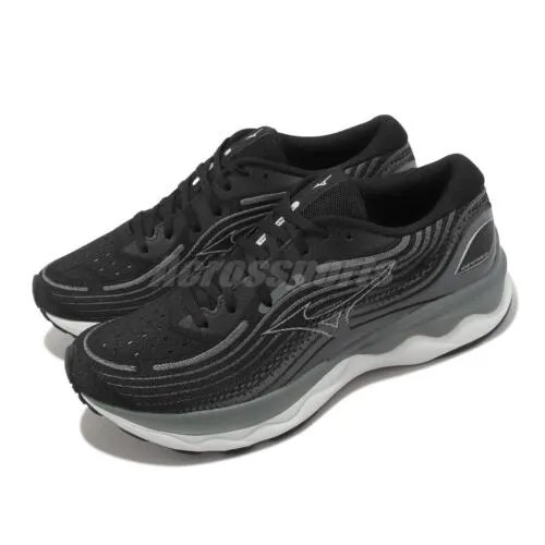 Мужские беговые кроссовки Mizuno Wave Skyrise 4 Grey Black White J1GC2309-54