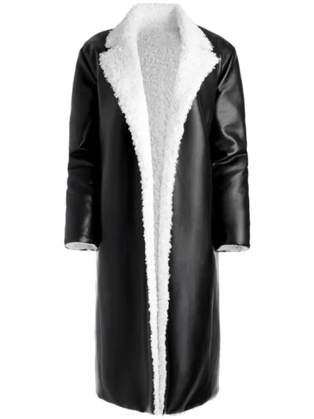 Двустороннее пальто Shan длины миди alice + olivia, черный