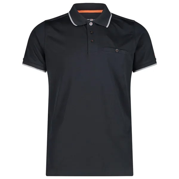 Рубашка поло Cmp Polo Polyester, цвет Antracite/Grey