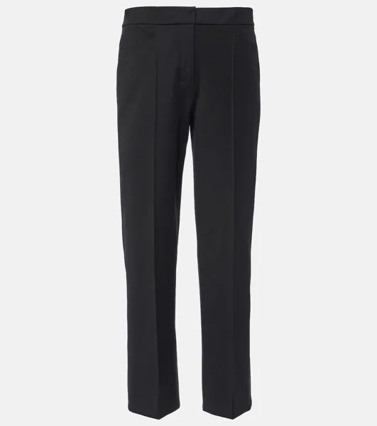 Прямые брюки Zemira из смесового хлопка 'S Max Mara, черный