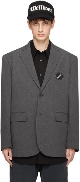 Серый свободный пиджак We11Done