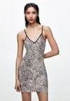 Платье из джерси Pull&Bear, охра