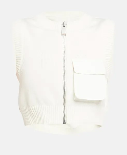 Вязаный жилет Heron Preston, цвет Wool White