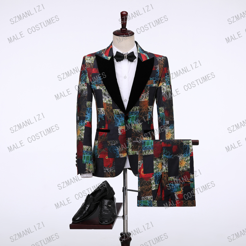 Новый дизайн 2019 элегантный Мужской приталенный костюм мужские костюмы Homme Prom смокинг костюмы для мужской, Свадебный лучший мужской блейзер
