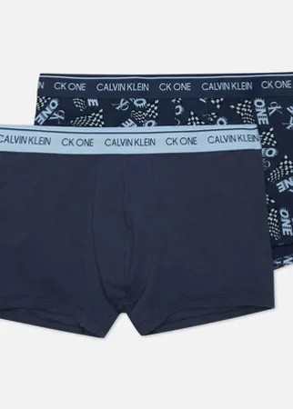 Комплект мужских трусов Calvin Klein Underwear 2-Pack Trunk, цвет синий, размер S