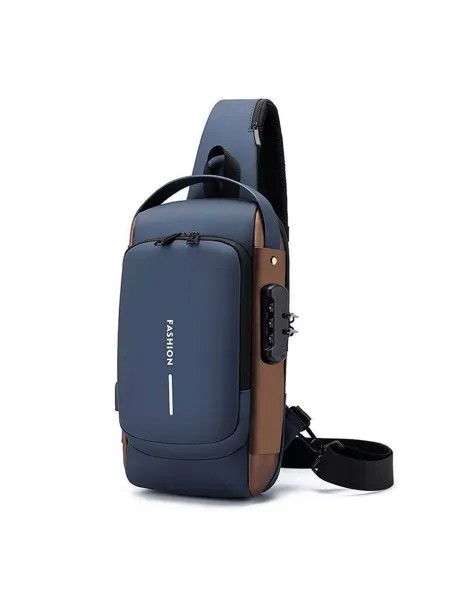 Сумка-рюкзак мужская ForAll SP синяя, 31х17х7 см
