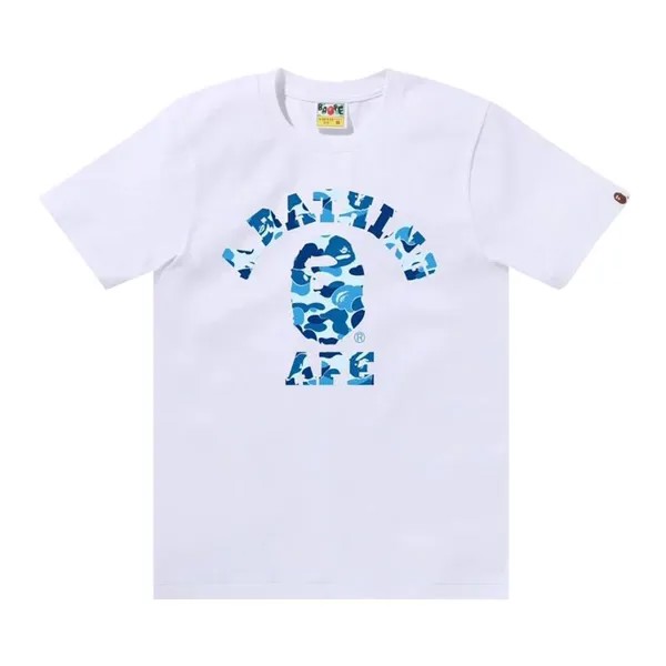 Футболка BAPE ABC Camo College Tee, цвет White/Blue