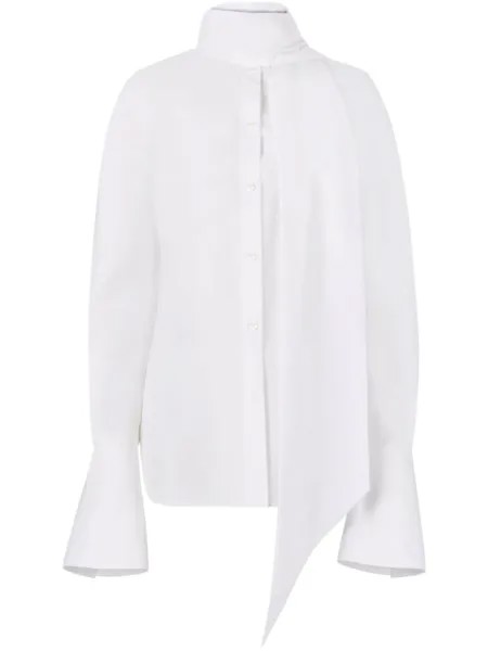 Nina Ricci рубашка с бантом, белый