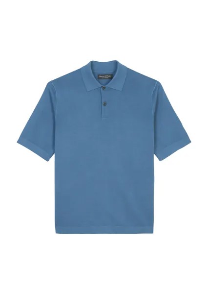 Пуловер Marc O'Polo Strick Poloshirt regular, цвет wedgewood