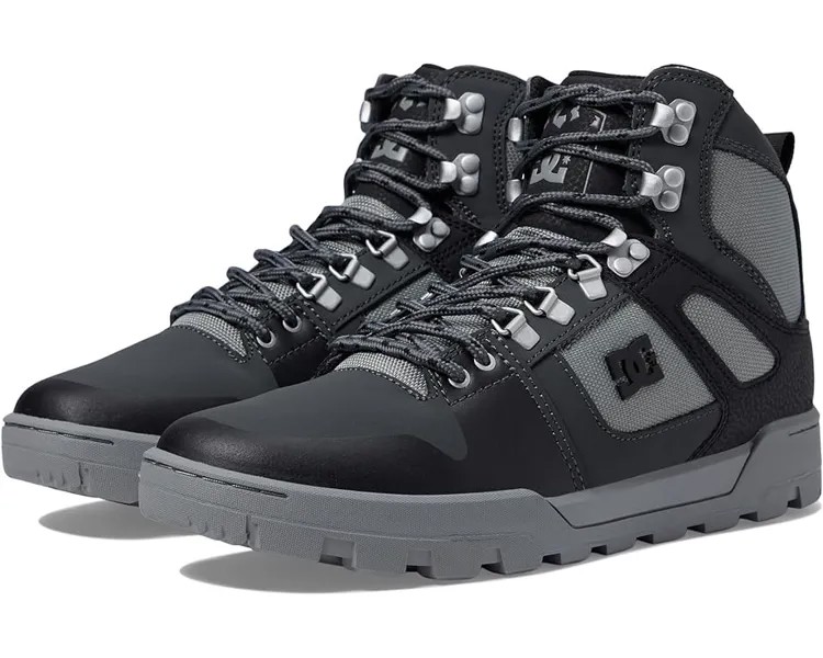 Кроссовки DC Pure High-Top WR Boot, цвет Black/Grey/Black