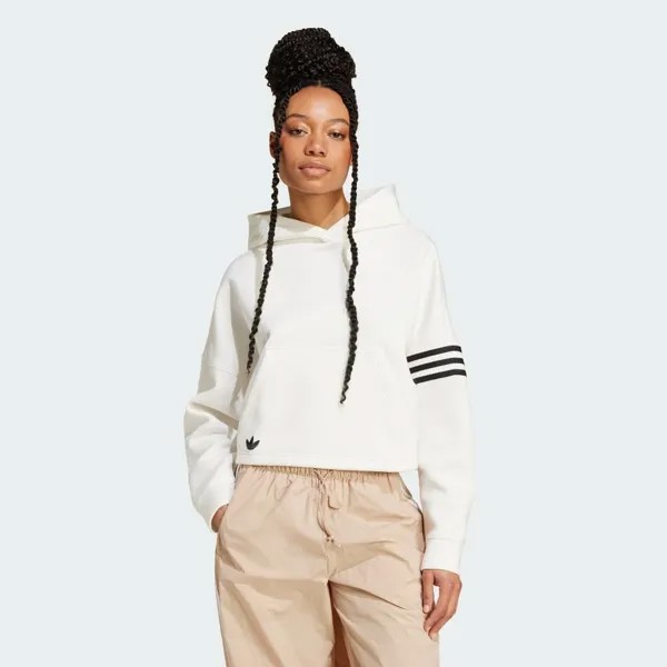 Парка Adidas NEUCLASSICS hoodie, цвет Cloud White/Black