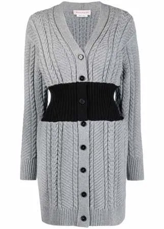 Alexander McQueen кардиган фактурной вязки