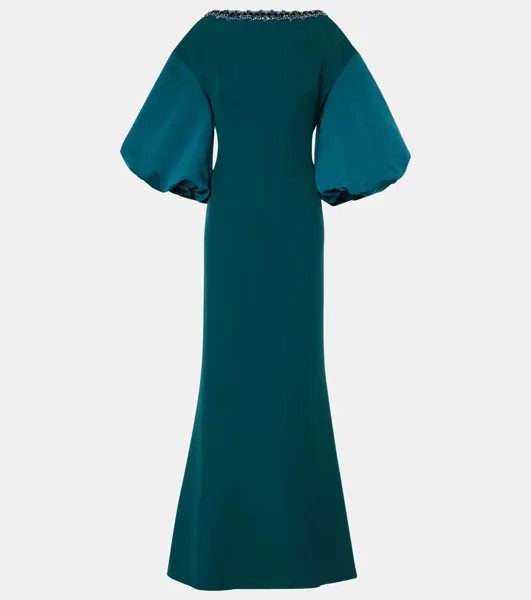 Украшенное платье Safiyaa, цвет alpine green on alpine green