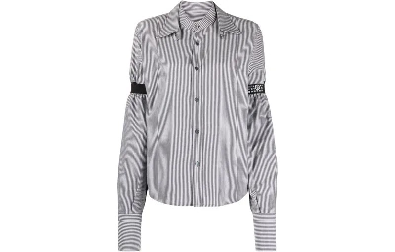 Рубашка женская черная Mm6 Maison Margiela