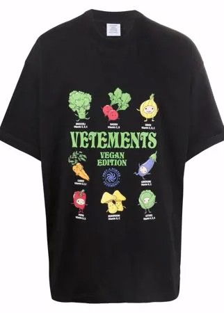 VETEMENTS футболка с принтом Vegan