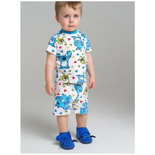 Пижама  playToday, размер 80, голубой