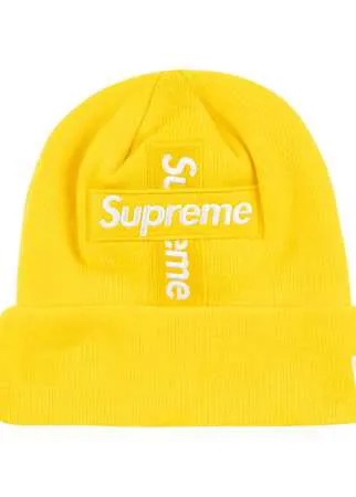 Supreme шапка бини New Era Cross с логотипом