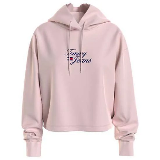 Худи Tommy Jeans Bxy Essential Logo 1, розовый