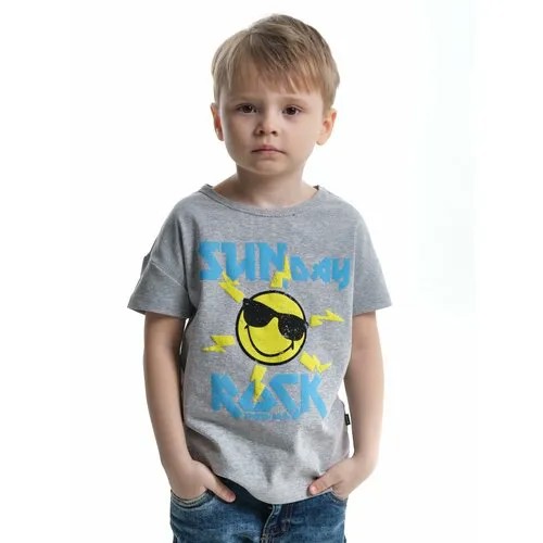 Футболка Mini Maxi, размер 98, серый