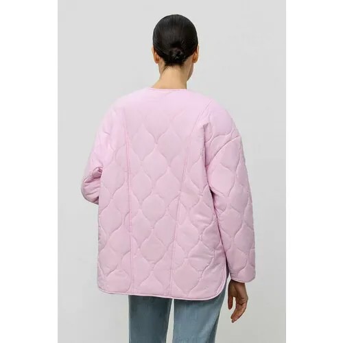 Куртка  Baon, демисезон/лето, средней длины, оверсайз, быстросохнущая, стеганая, пояс/ремень, ветрозащитная, утепленная, без капюшона, карманы, водонепроницаемая, размер 42, фиолетовый