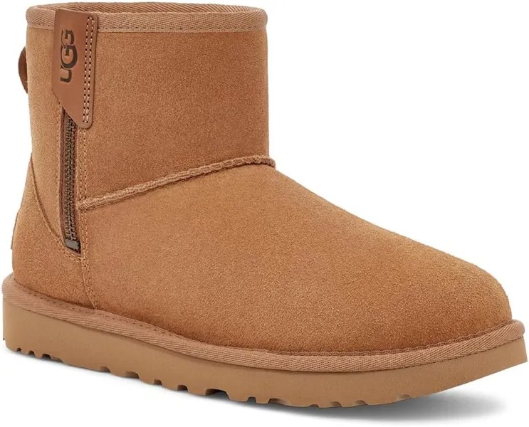 Сапоги Classic Mini Bailey Zip UGG, цвет Chestnut