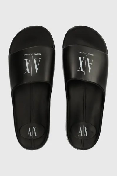 Шлепанцы Armani Exchange, черный