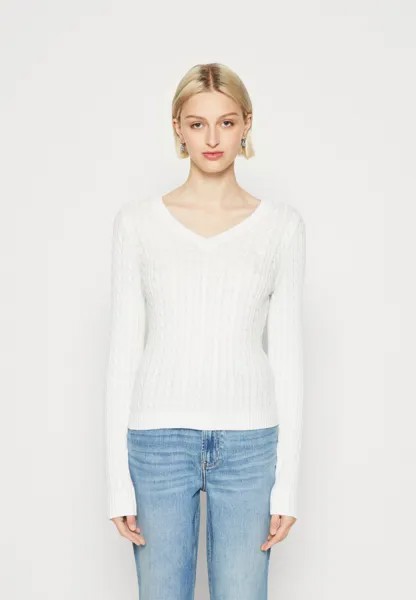 Свитшот Hollister Co. ICON V NECK, белый