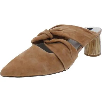 Женские светло-коричневые кожаные туфли-мюли Sanctuary с острым носком 8, средний (B,M) BHFO 3382