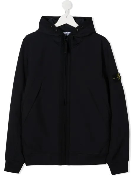 Stone Island Junior куртка с капюшоном и вставками