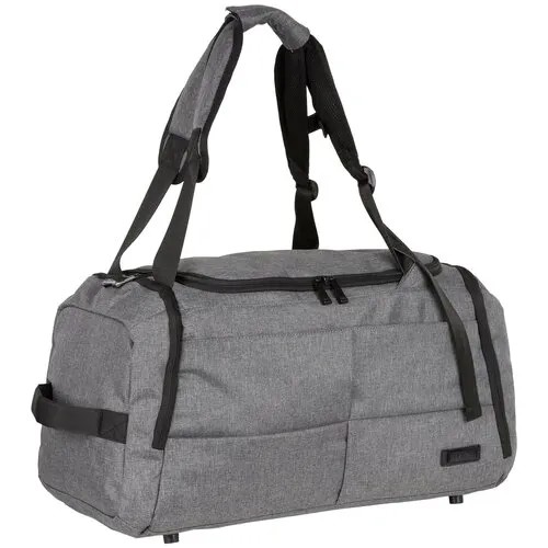 Сумка дорожная сумка-рюкзак POLAR, 33 л, 25х27х50 см, ручная кладь, серый