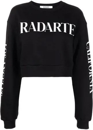 Rodarte укороченная толстовка с логотипом