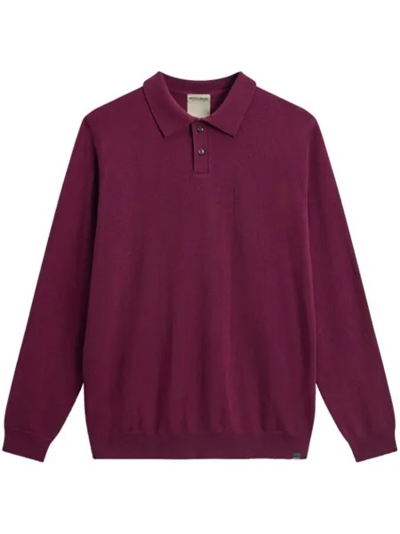 Woolrich кашемировый свитер с воротником-поло, красный