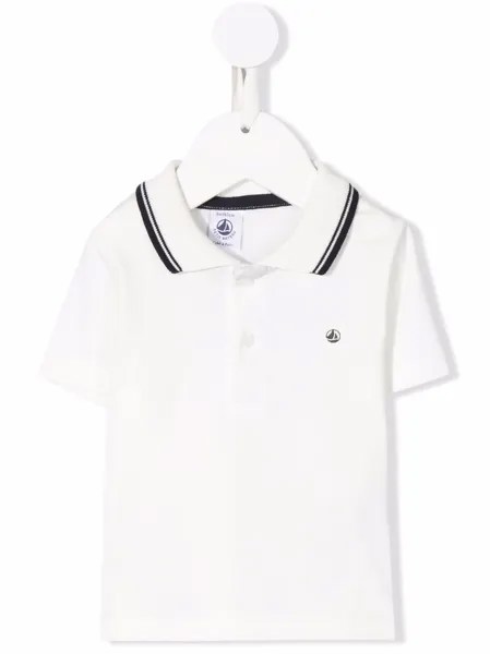 Petit Bateau chest logo-print polo shirt