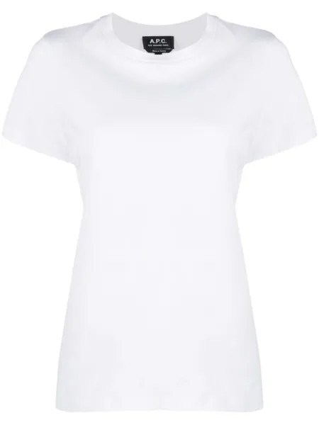 A.P.C. футболка с круглым вырезом, белый