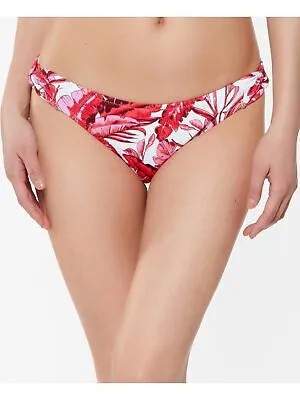 JESSICA SIMPSON Женское белое бикини с пальмами Paradiso Hipster Swimsuit Bottom M