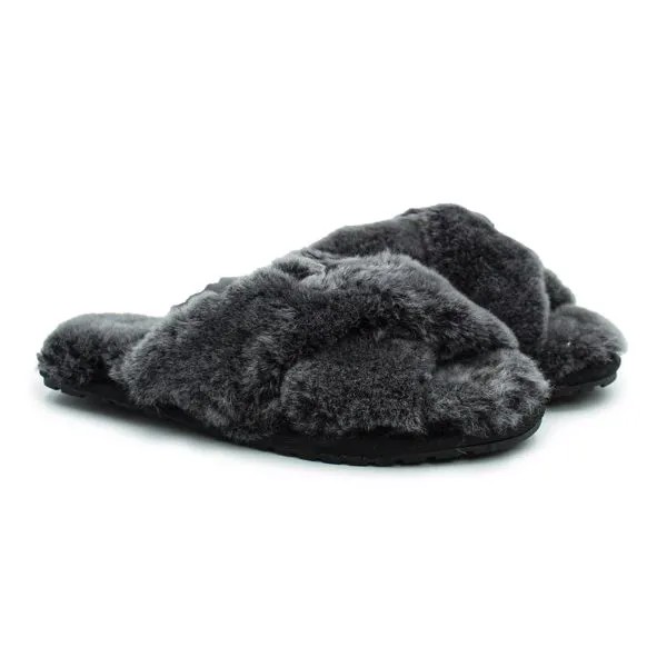 Женские тапочки EMU Australia(Mayberry Frost W12013), черные