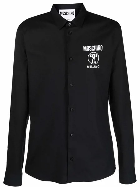 Moschino рубашка с логотипом Milano